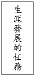 文字方塊: 生涯發展的任務

